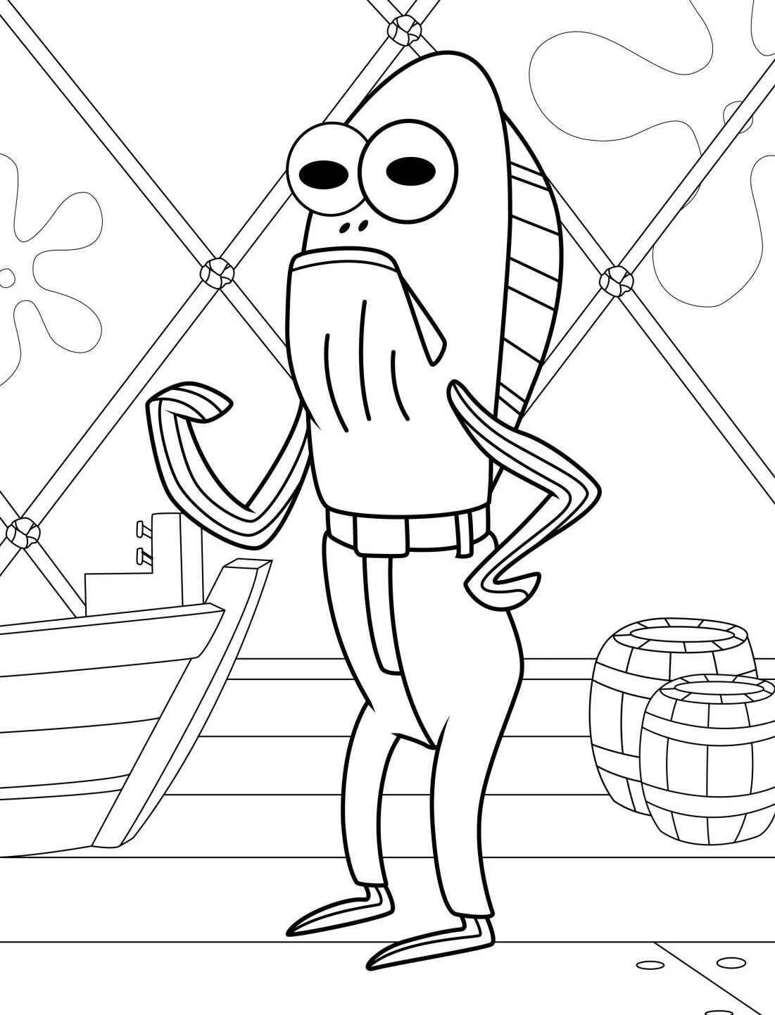 Desenho do Senhor Siriguejo para Colorir