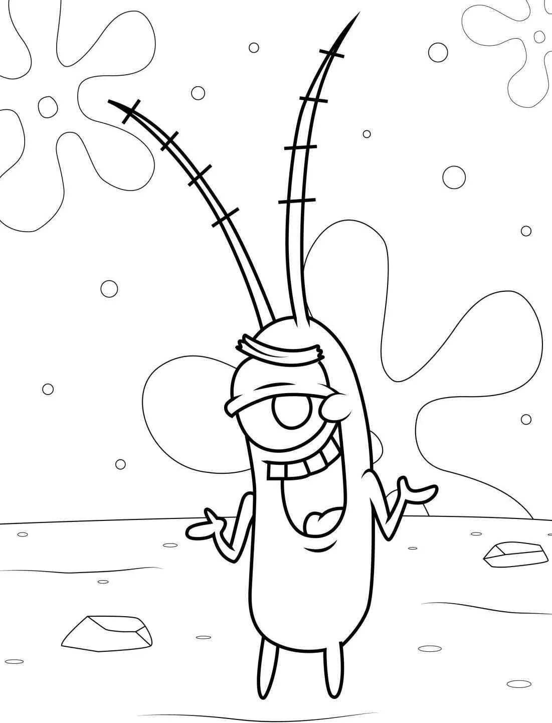 Desenho do Plankton para Colorir