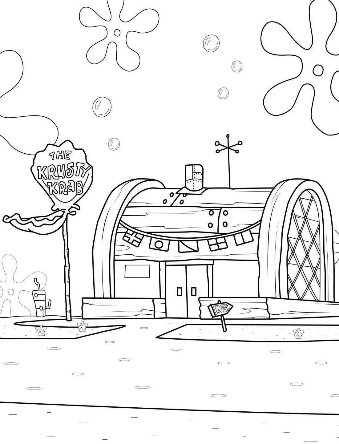 Desenho do Siri Cascudo para Colorir