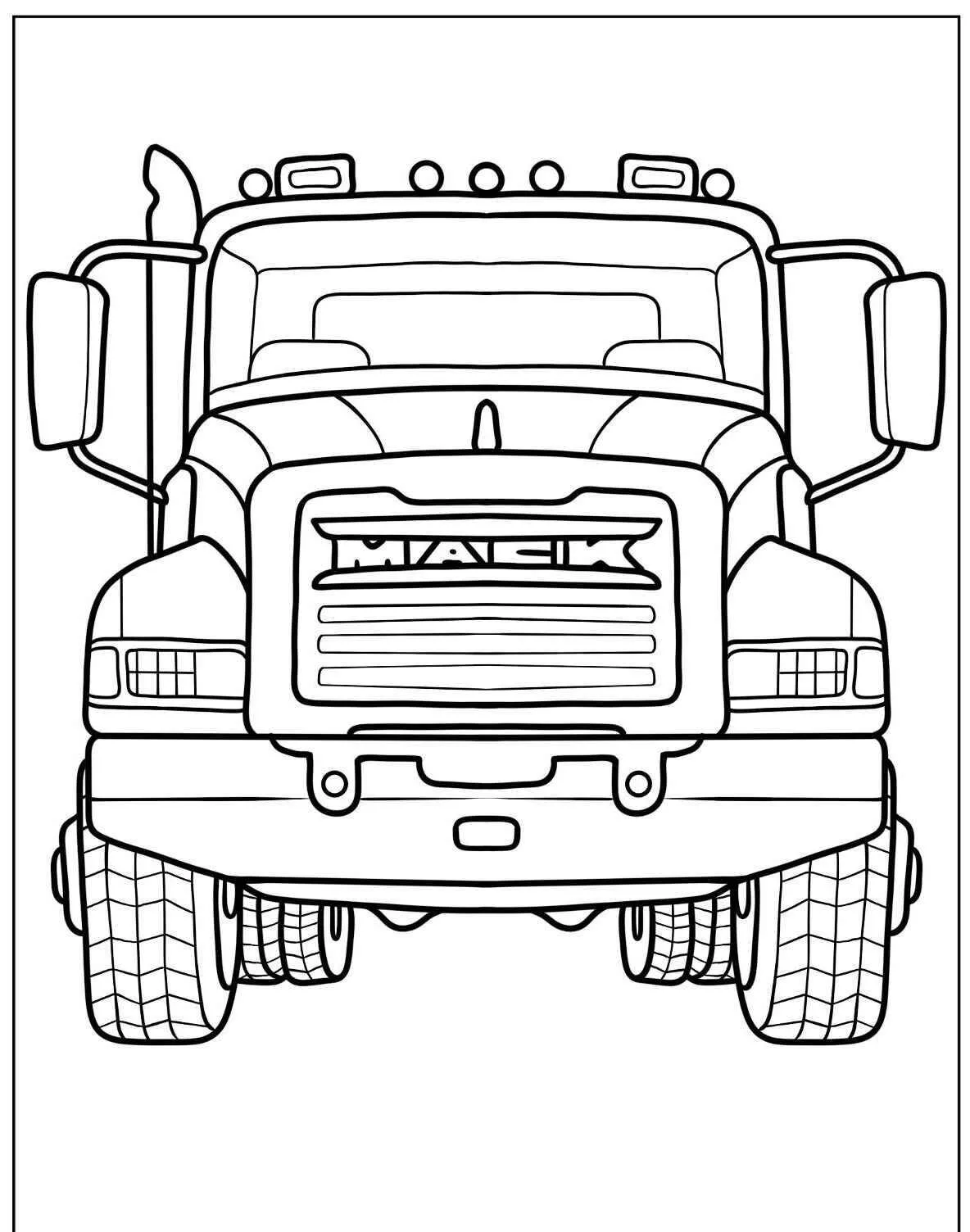 Desenho de Caminhão para Colorir