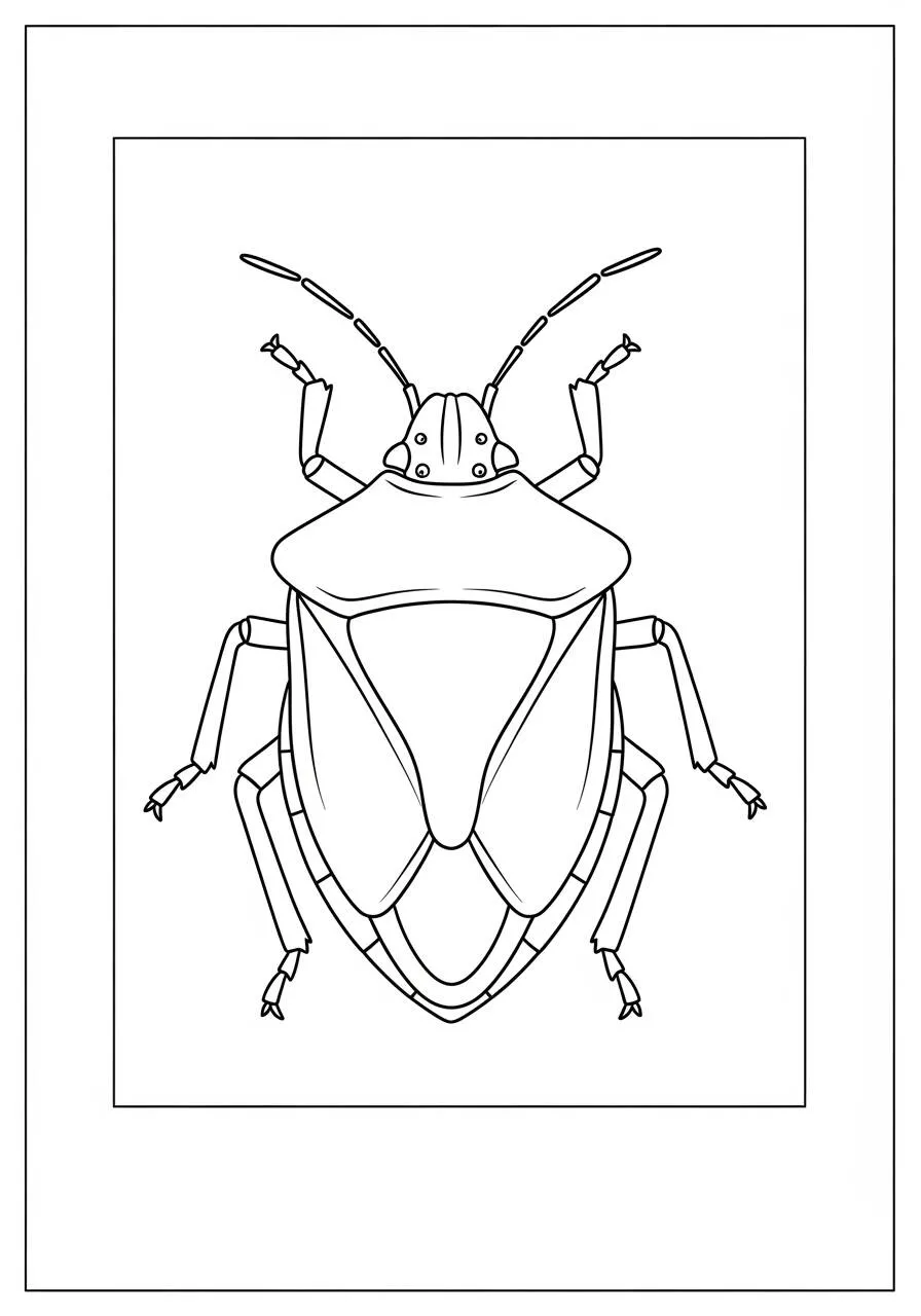 Dibujo para colorear De Insectos Cucarachas