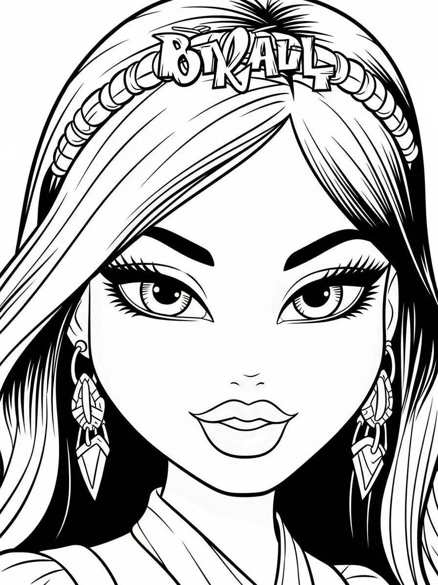 Coloriage Bratz est élégant