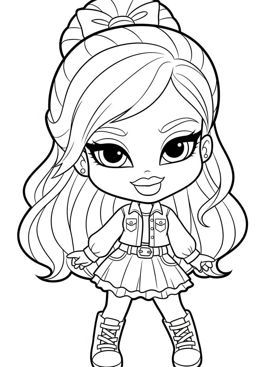 Coloriage Bratz élégant