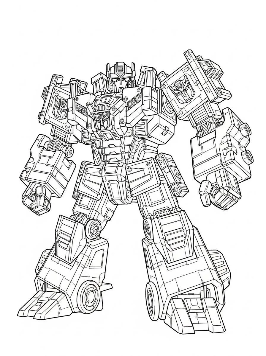 Coloriage Optimus Prime Transformateurs