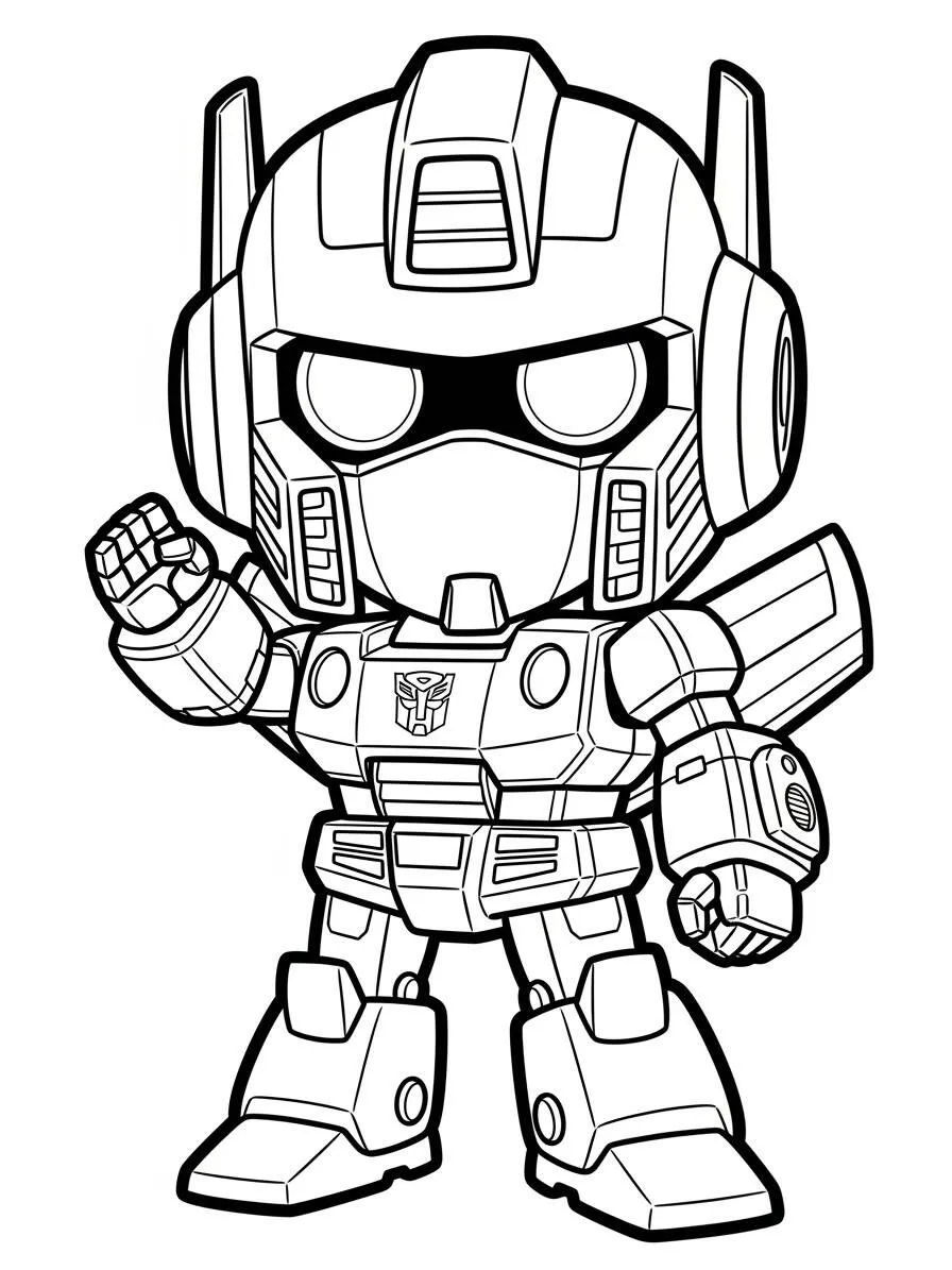 Desenho de Transformers do Optimus Prime para Colorir
