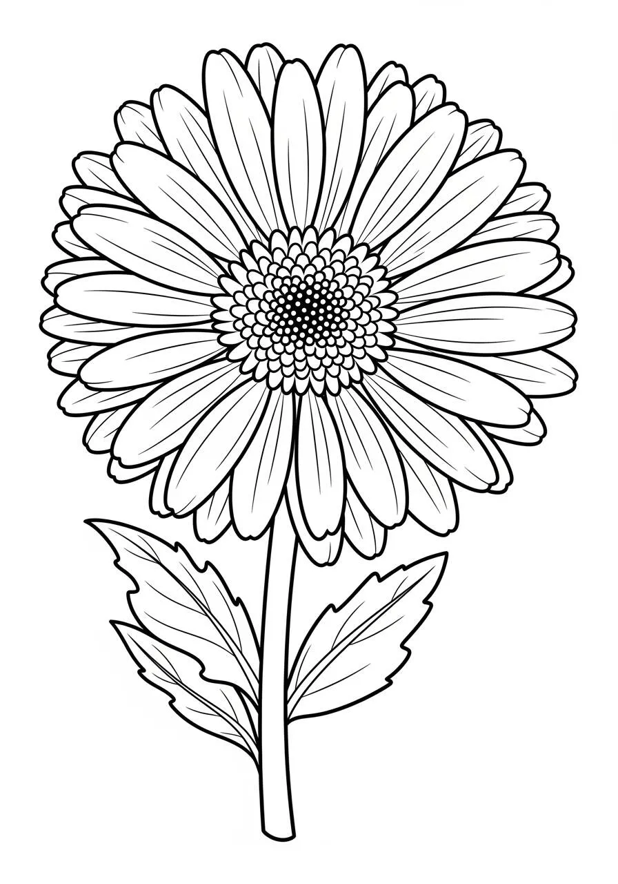 Daisy Flower Coloring Page