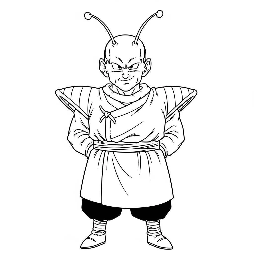 Master Roshi's Dragon Ball Z Coloring Page