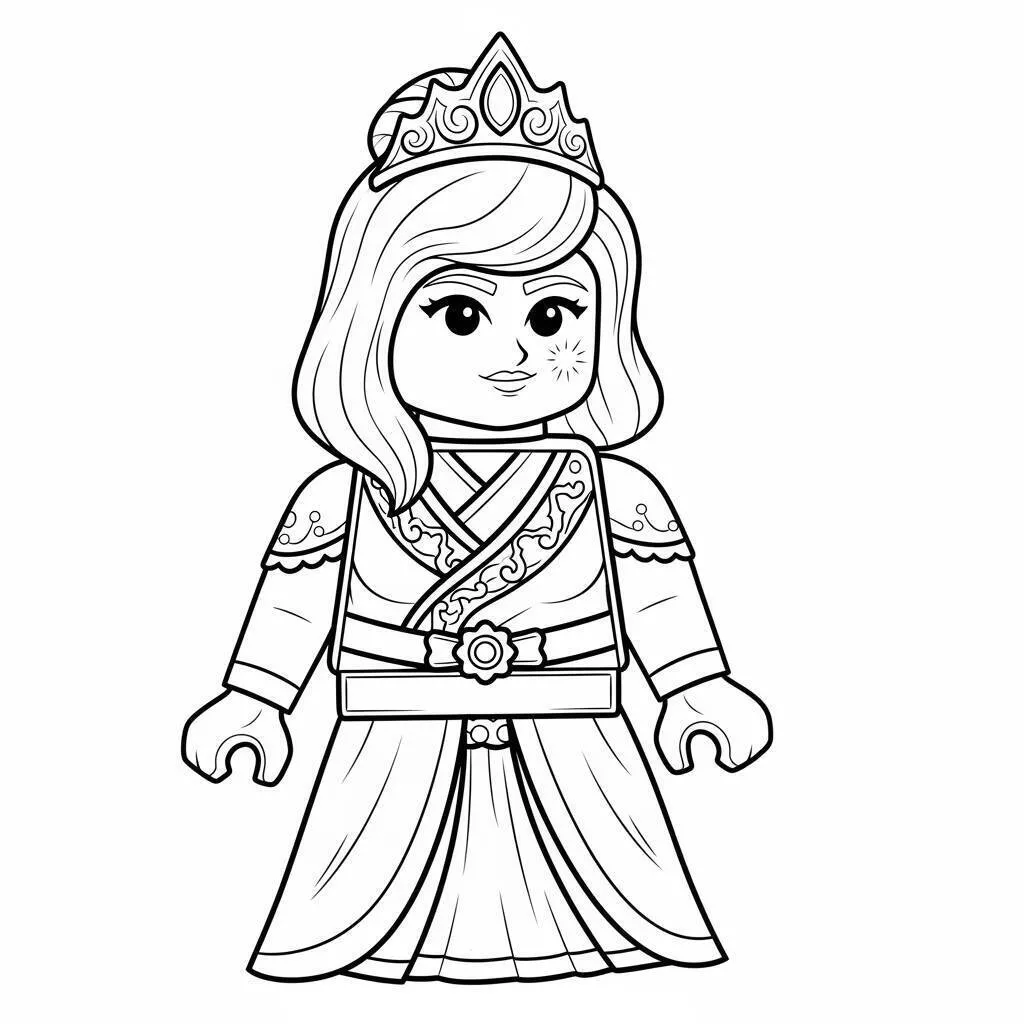 Lego Ninjago Princesa Harumi Para Colorear