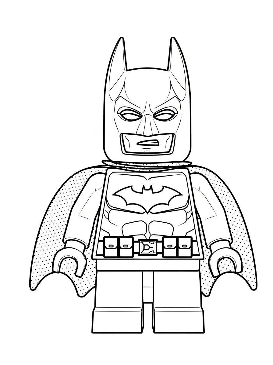 Desenho de Lego do Batman para Colorir