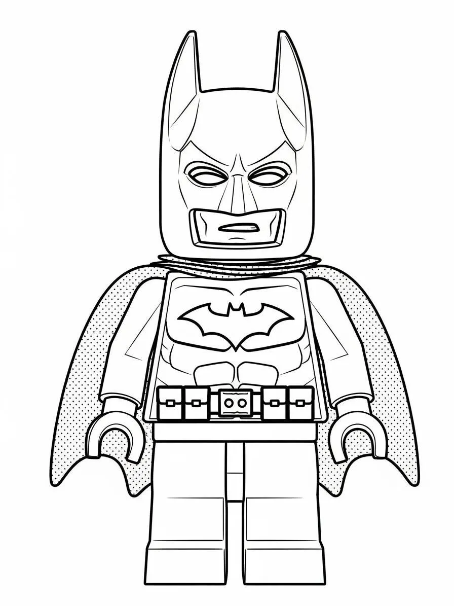 Desenho de Lego do Batman para Colorir