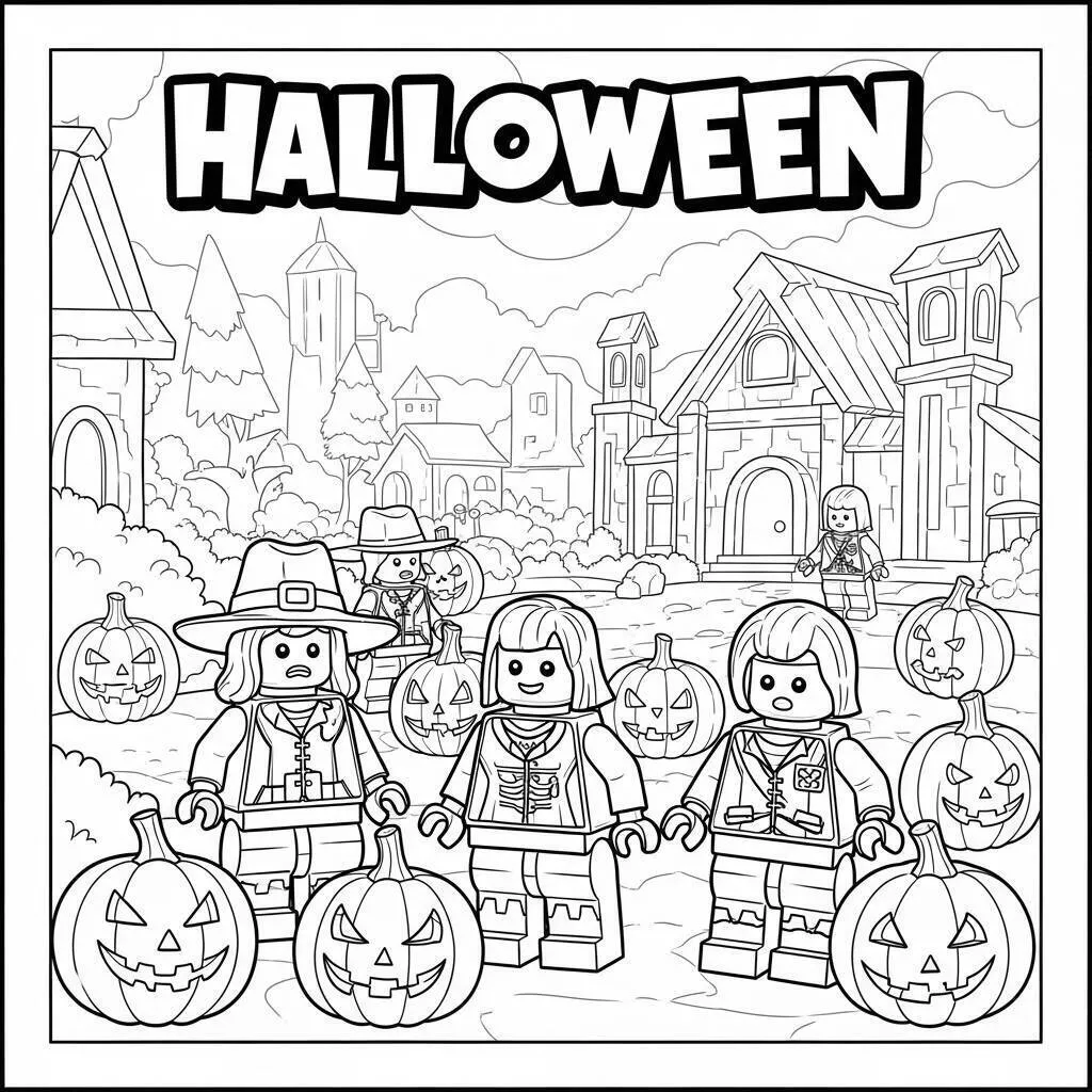 Lego Página Para Colorear