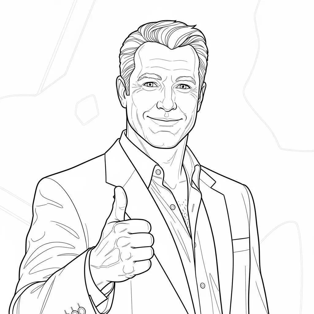Desenho de Vingadores do Homem de Ferro para Colorir