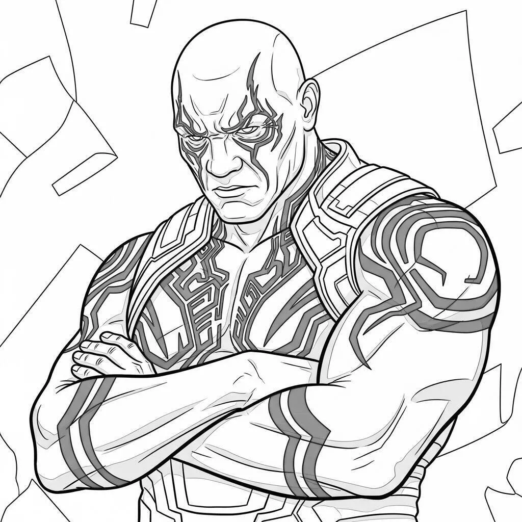 Dibujo para colorear de Thanos Vengadores