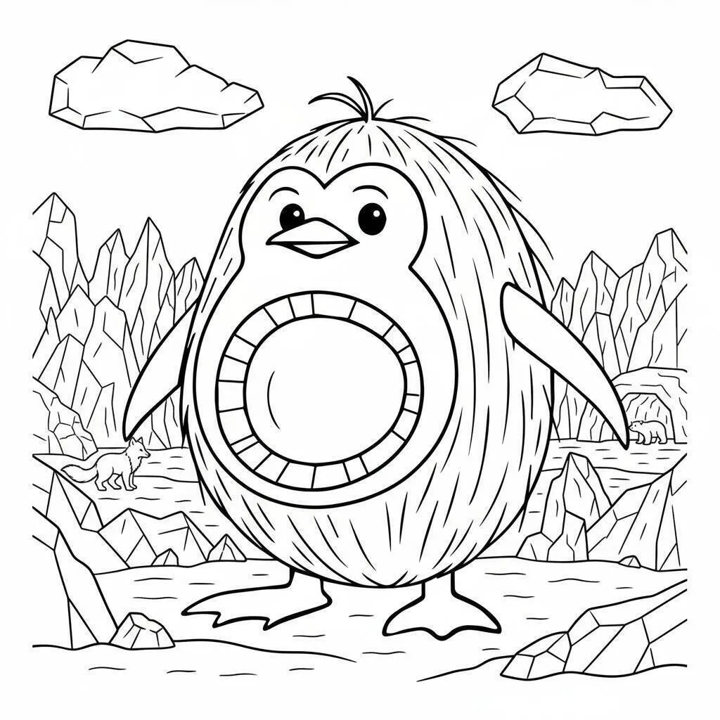 Desenho de Italian Brainrot para Colorir