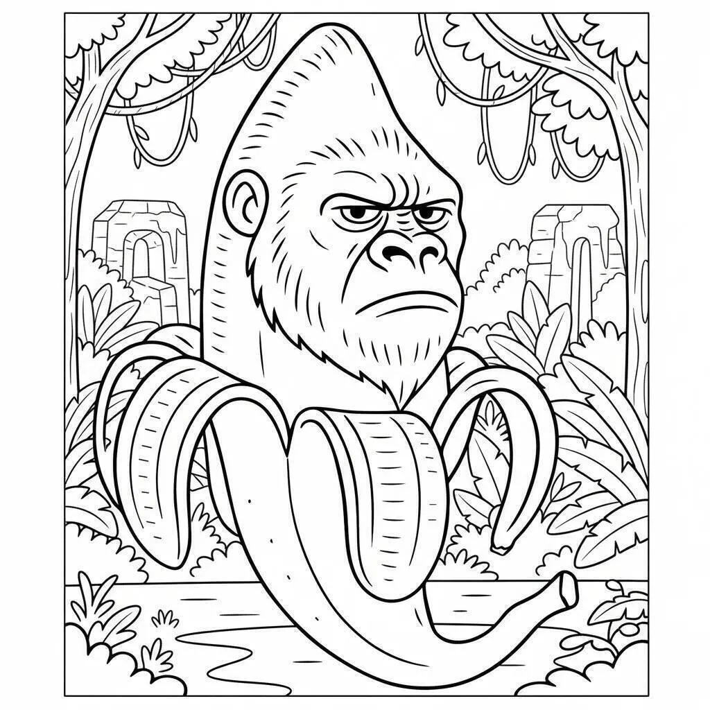 Desenho de Italian Brainrot para Colorir