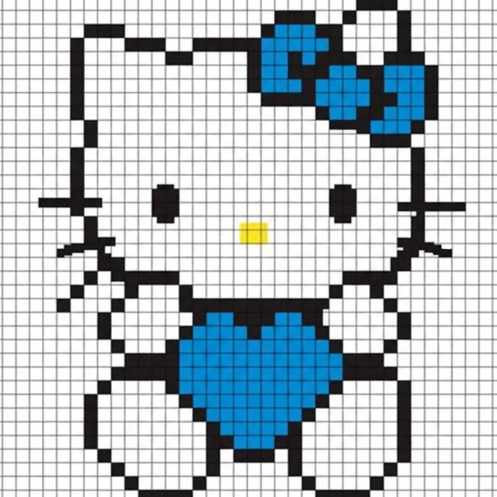 Pixel Art da Hello Kitty