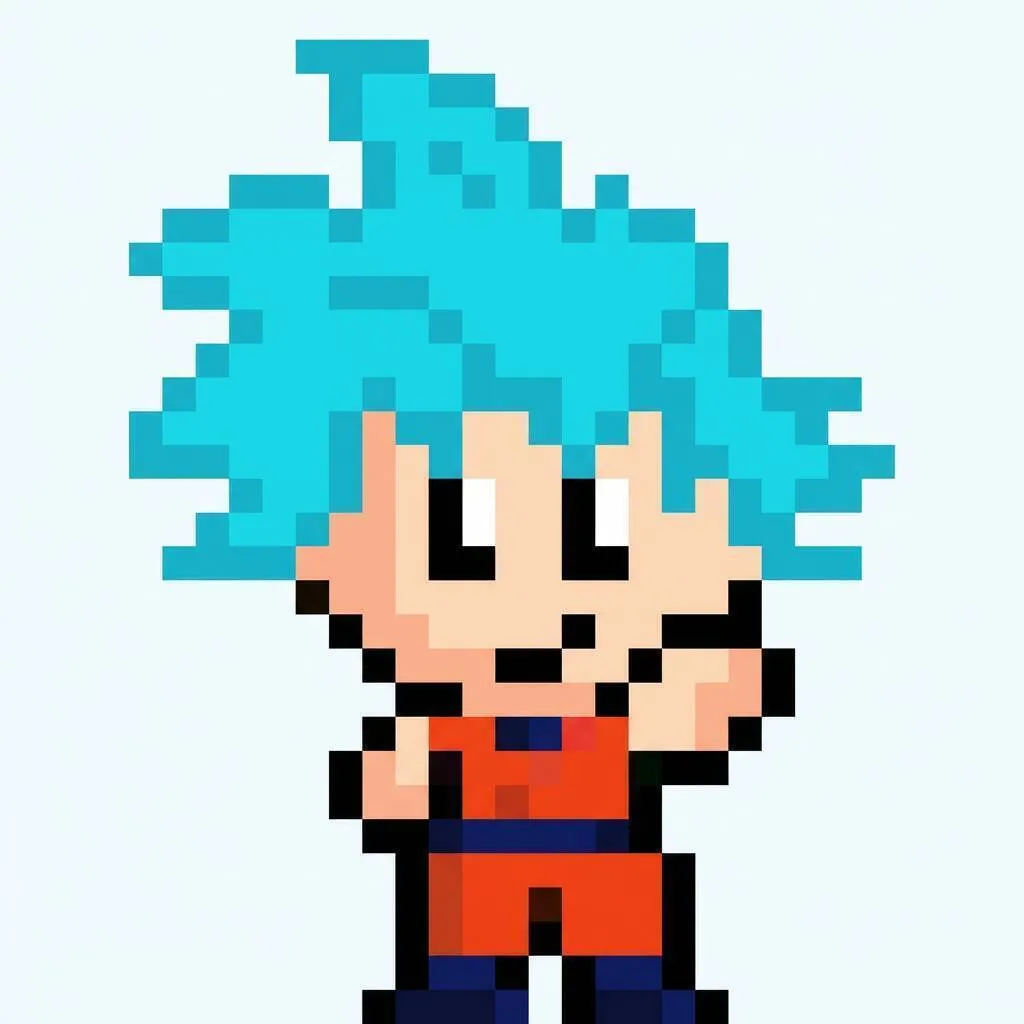 Pixel Art do Goku