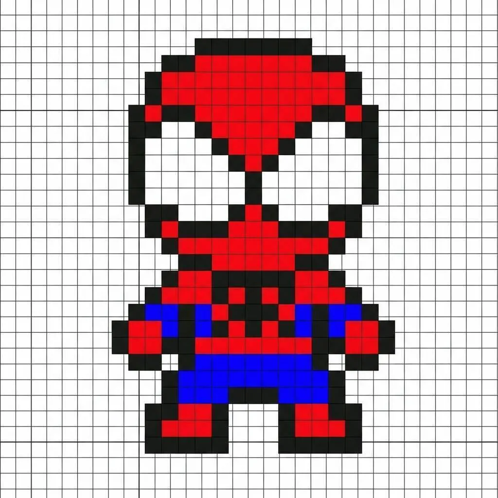 Pixel Art do Homem Aranha