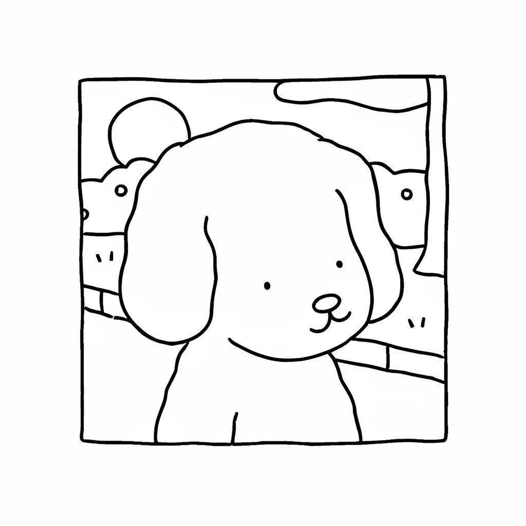 Desenho de Bobbie Goods com Cãozinho Fofo para Colorir