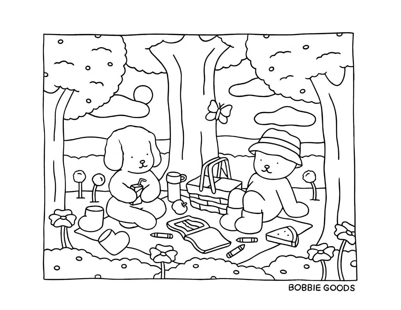 Desenho de Bobbie Goods em Piquenique com Amigos para Colorir
