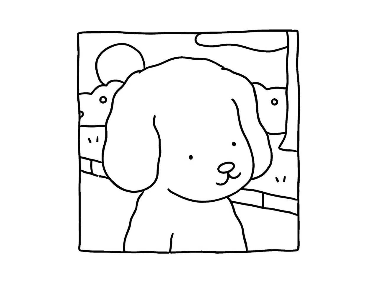 Desenho de Bobbie Goods com Cãozinho Fofo para Colorir