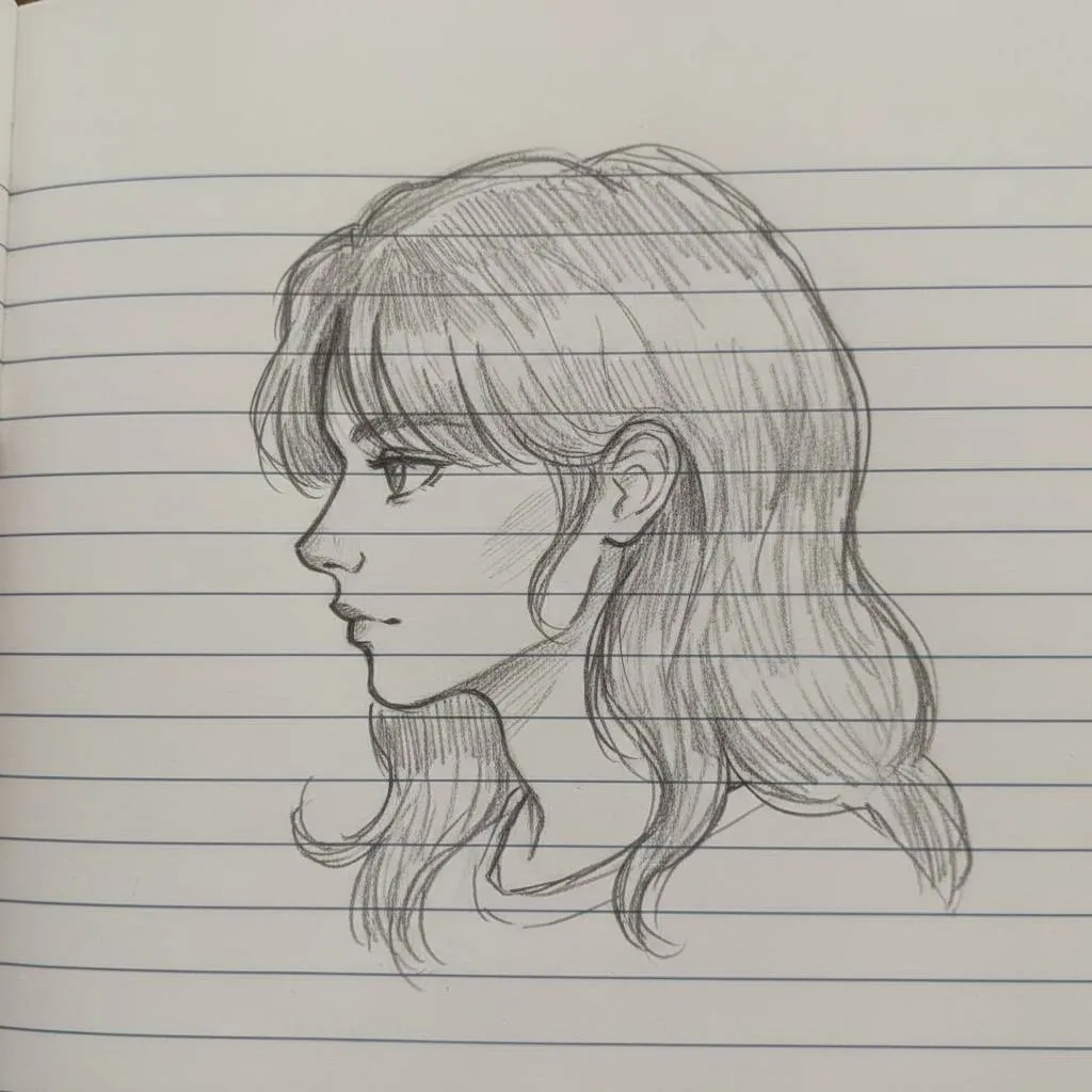 Dessin animé pour dessiner une fille élégante