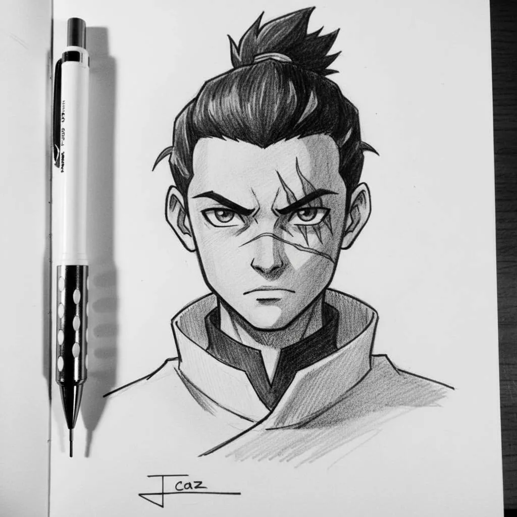 Dessin animé à dessiner du personnage masculin stylisé