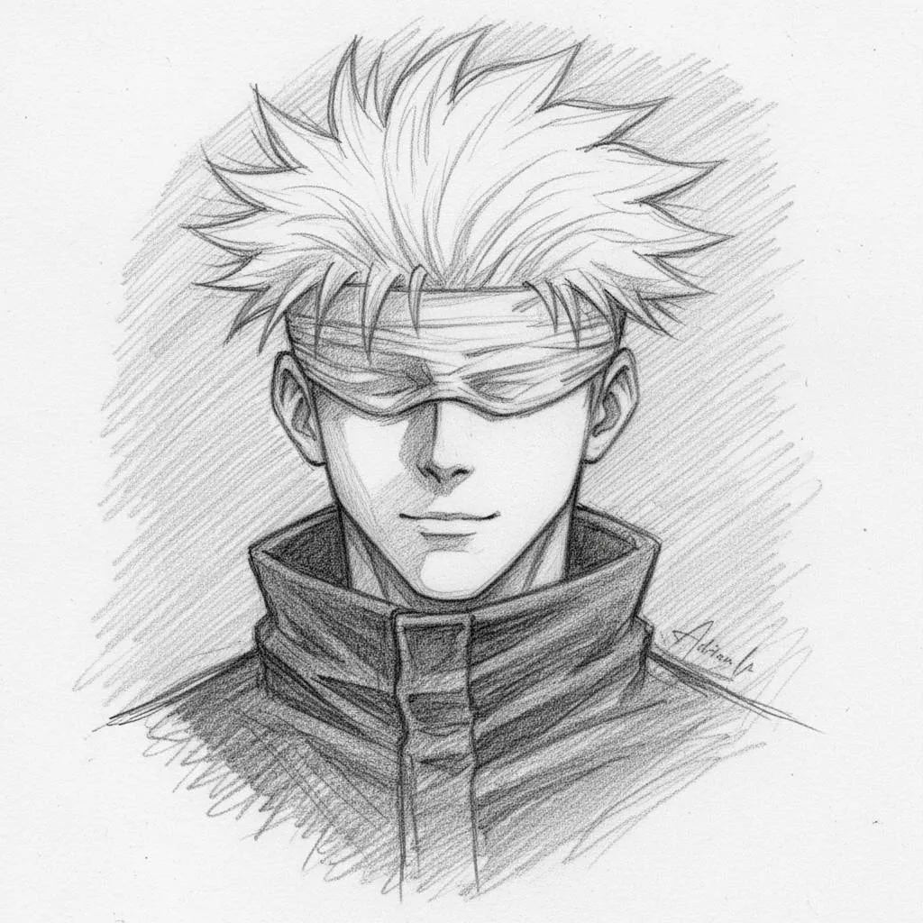 Kakashi Hatake Anime Rysunek do rysowania