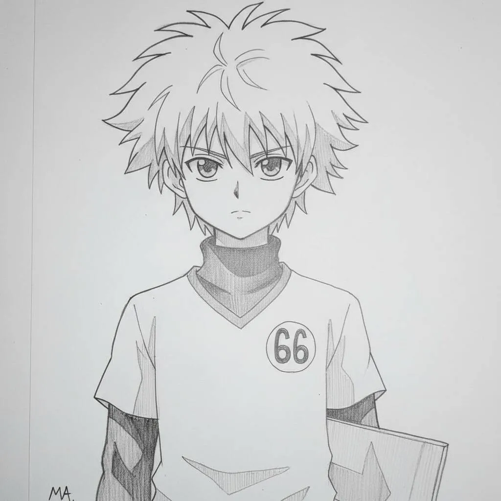 Desenho de Anime para Desenhar do Killua Zoldyck