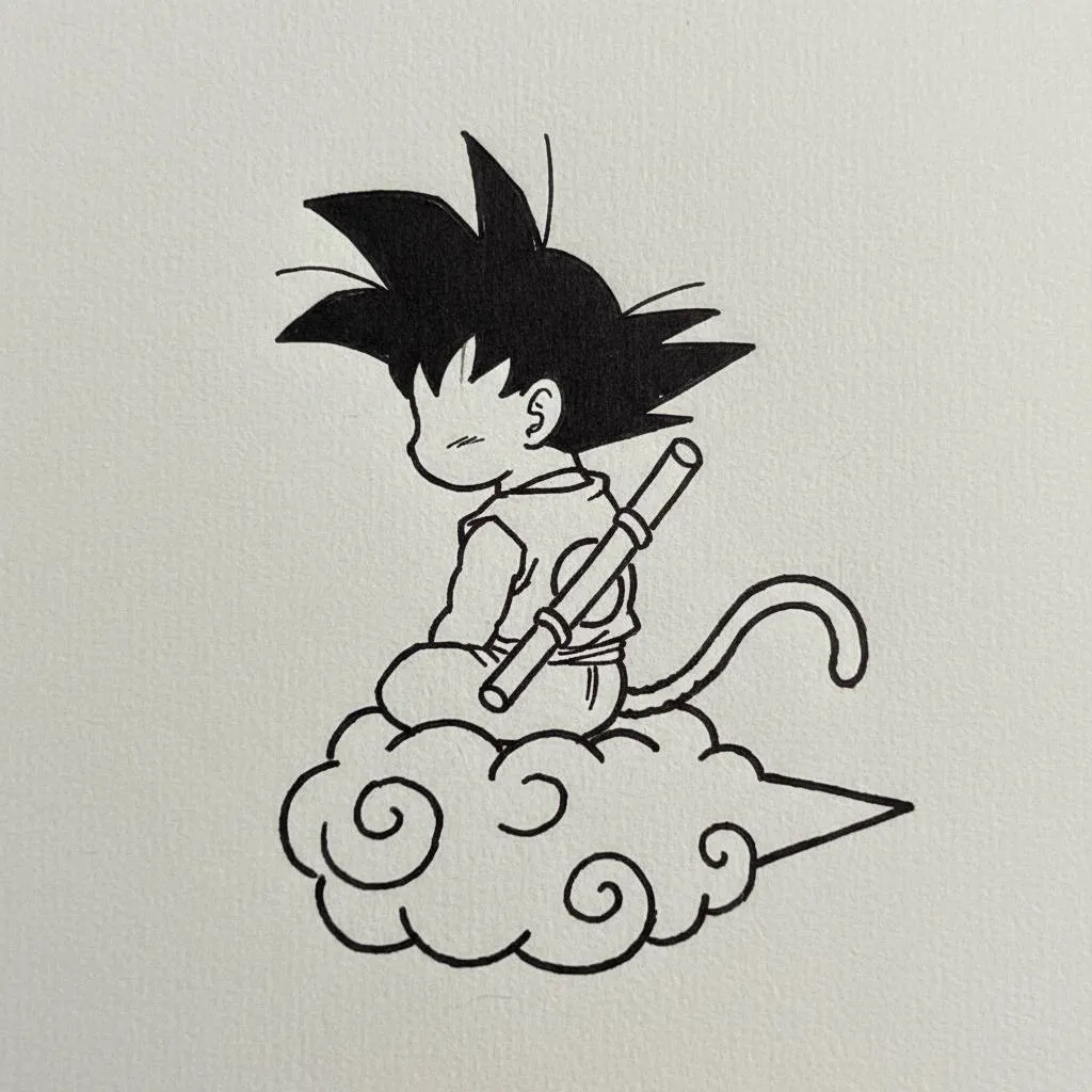 Desenho de Anime para Desenhar do Goku Fofo