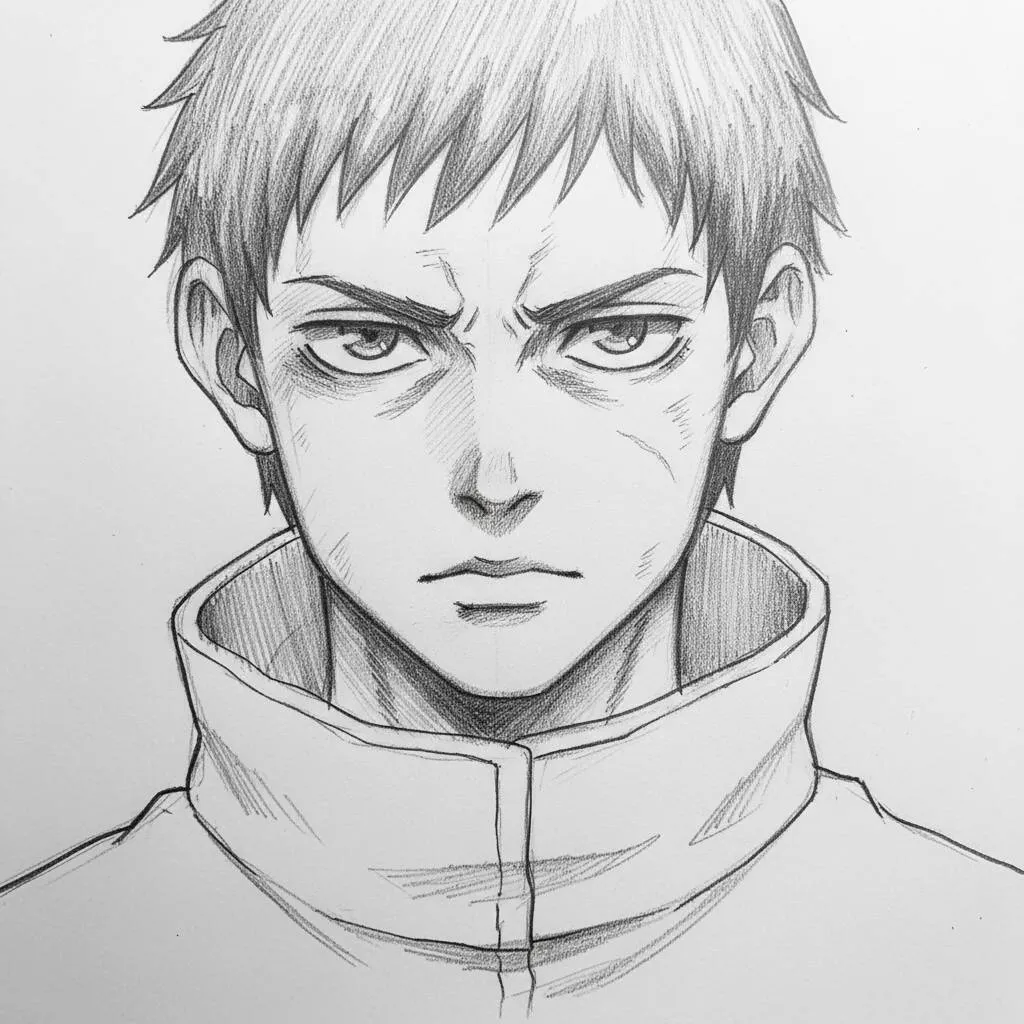 Desenho de Anime para Desenhar do Eren Yeager