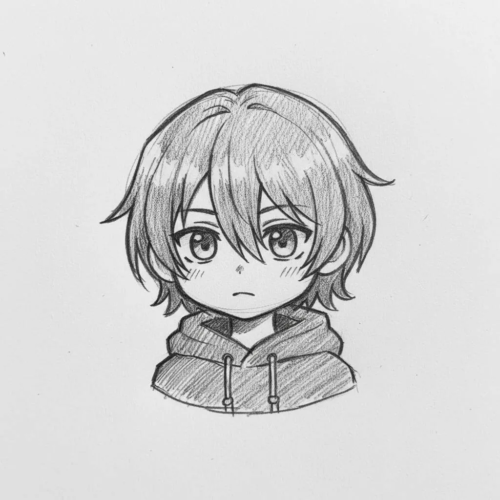 Desenho de Anime para Desenhar de Garoto Fofo