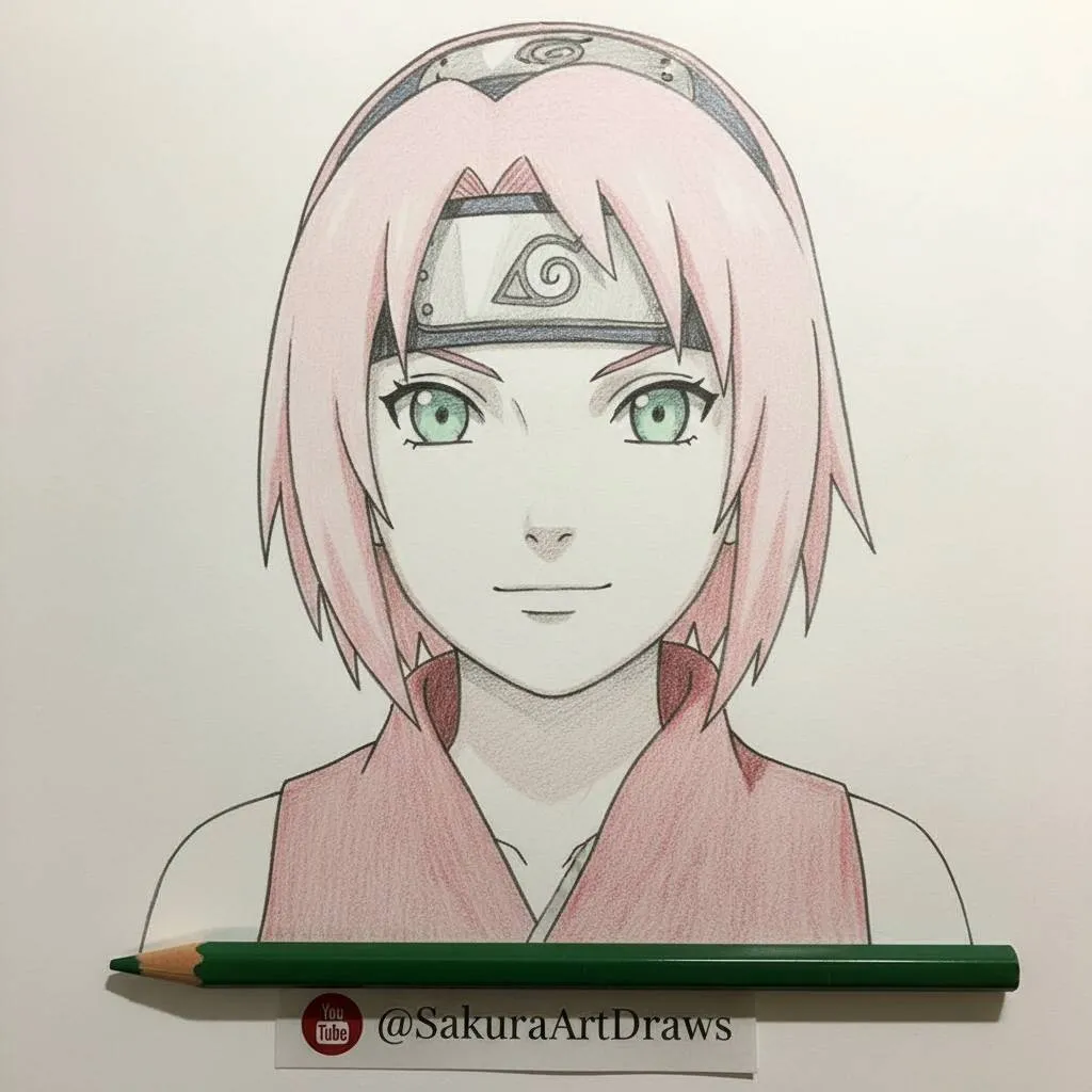 Desenho de Anime para Desenhar da Sakura Haruno