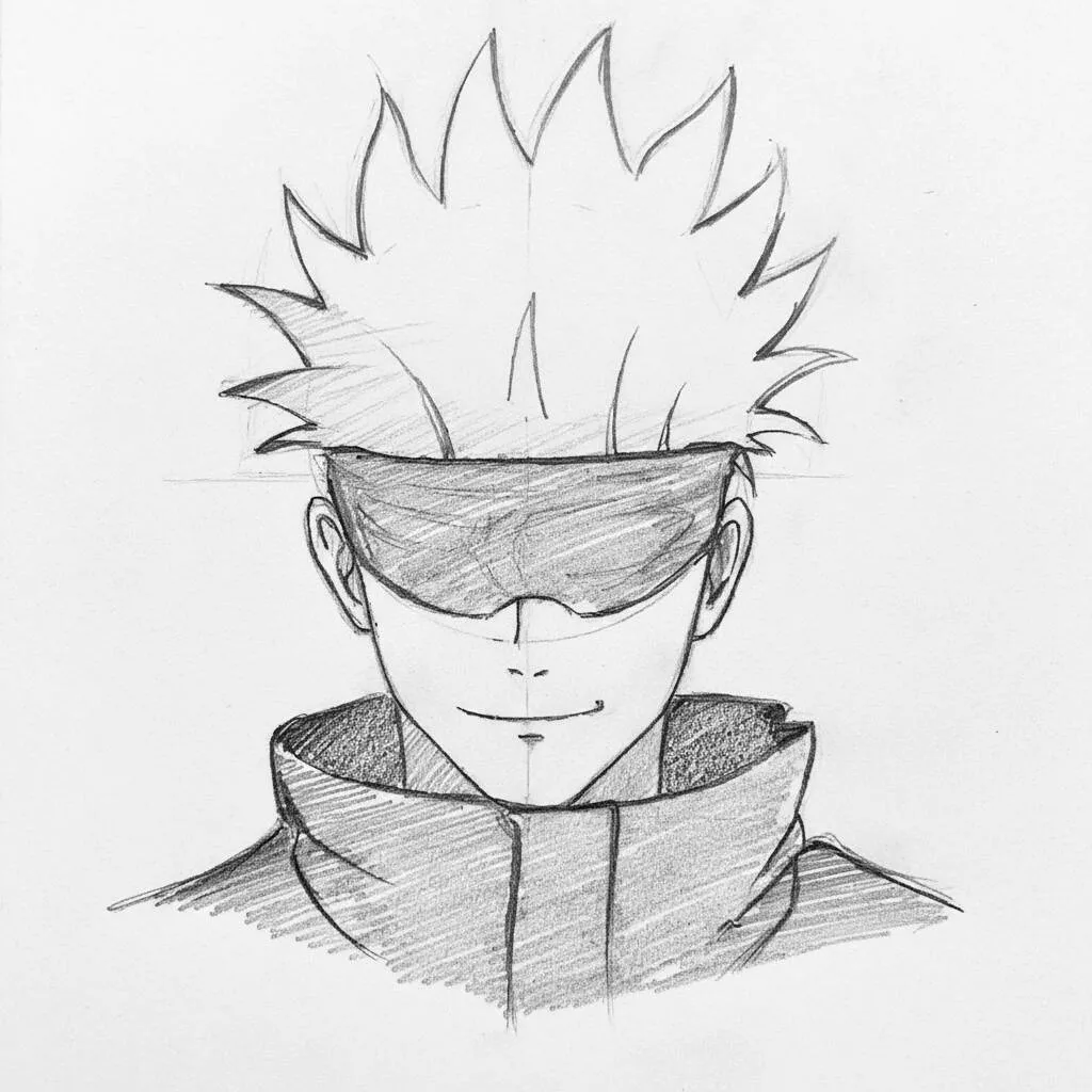 Kakashi Hatake Anime Rysunek do rysowania