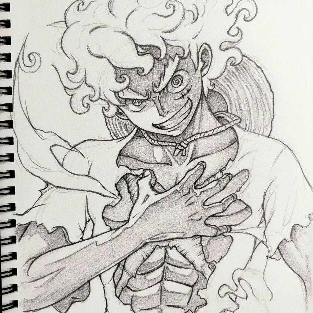 Desenho de Anime para Desenhar do Luffy em Estilo Atraente