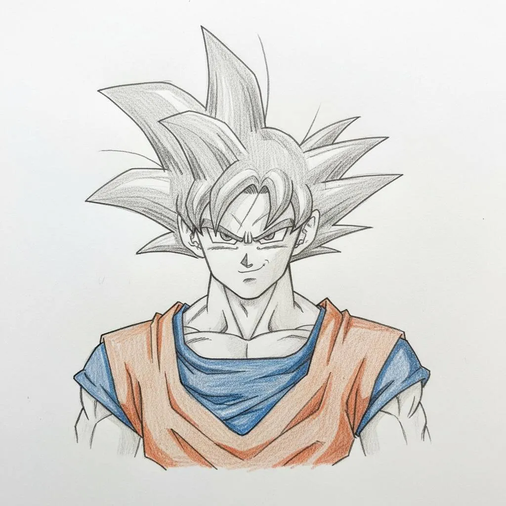 Desenho de Anime para Desenhar do Goku Super Saiyajin