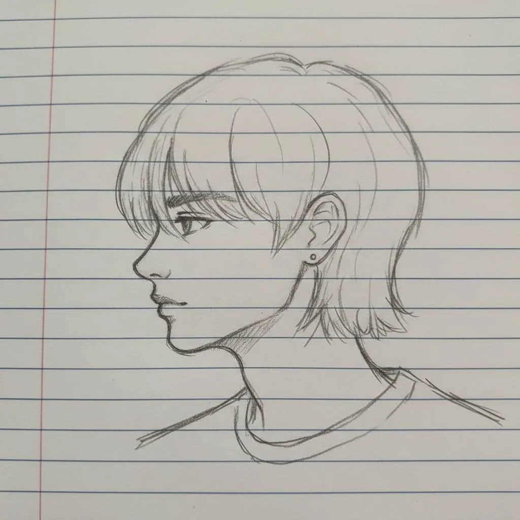 Dessin animé pour dessiner un personnage élégant