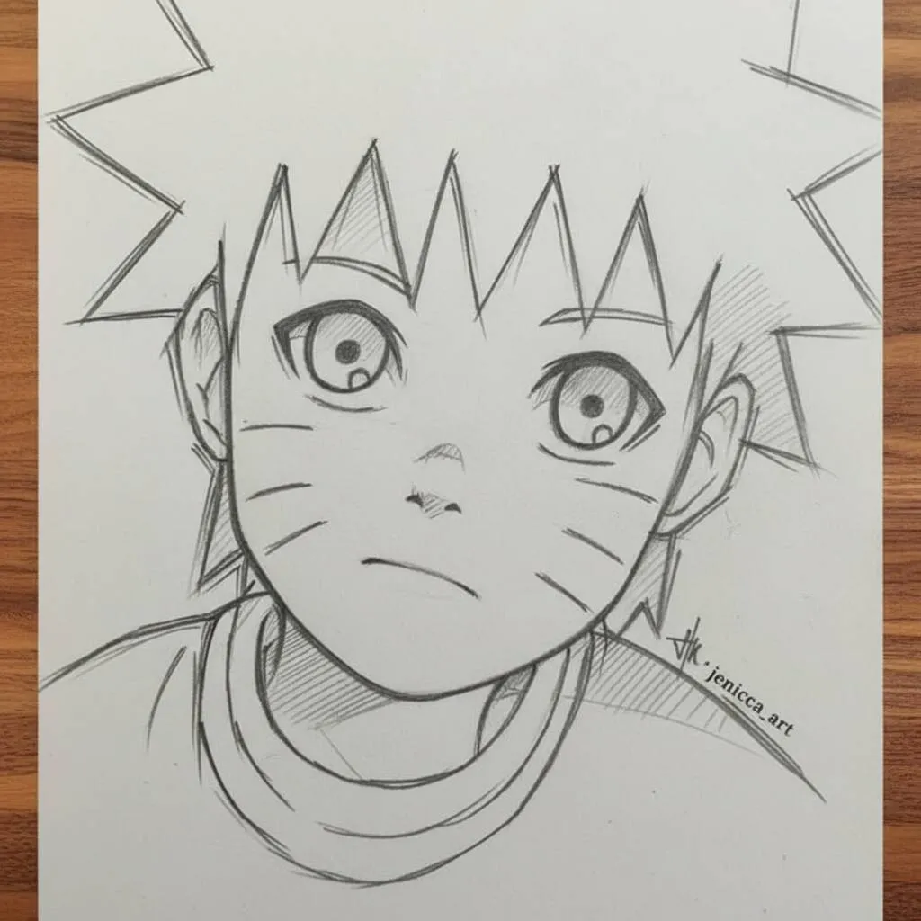 Dessin animé à dessiner à partir de Naruto mignon