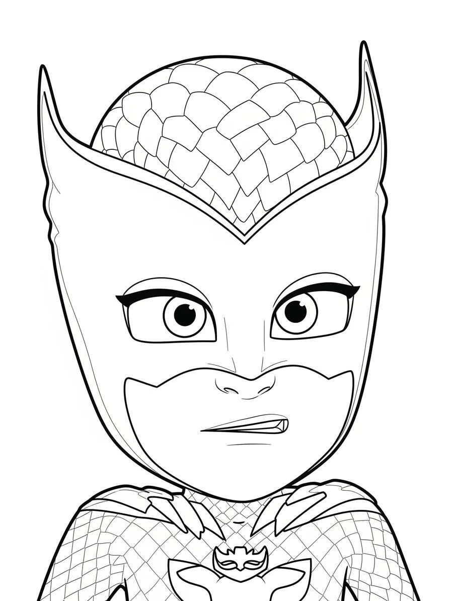 Desenho de PJ Masks Owlette para Colorir