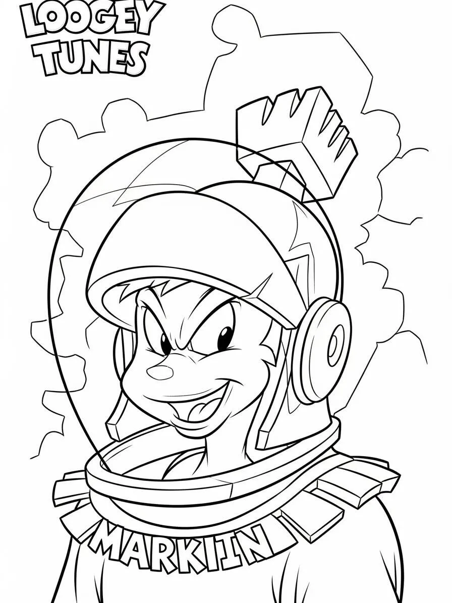 Desenho de Looney Tunes Marciano para Colorir