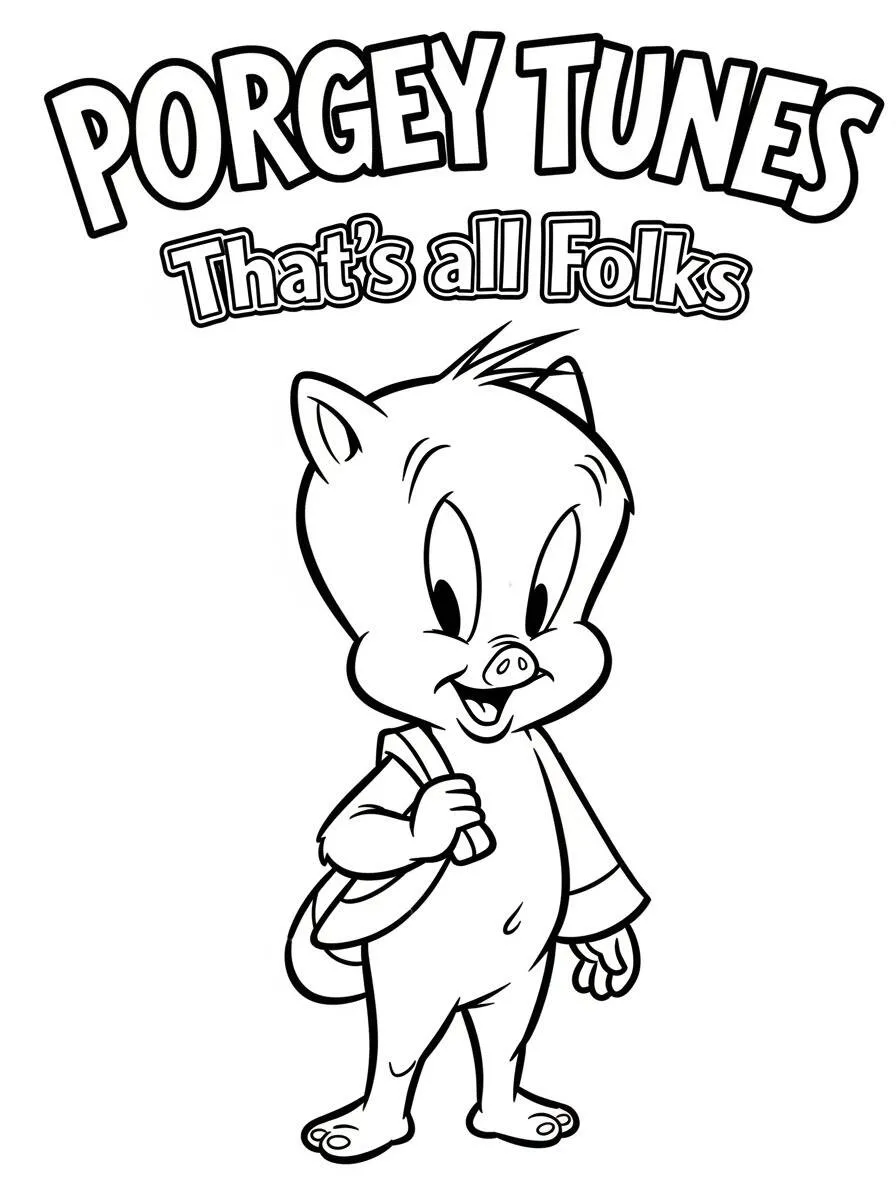 Desenho de Looney Tunes Piu Piu para Colorir