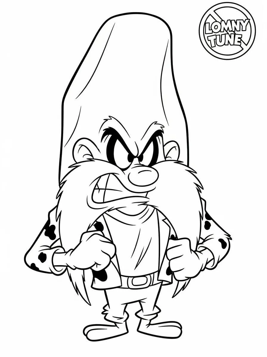 Desenho de Looney Tunes Elmer Fudd para Colorir