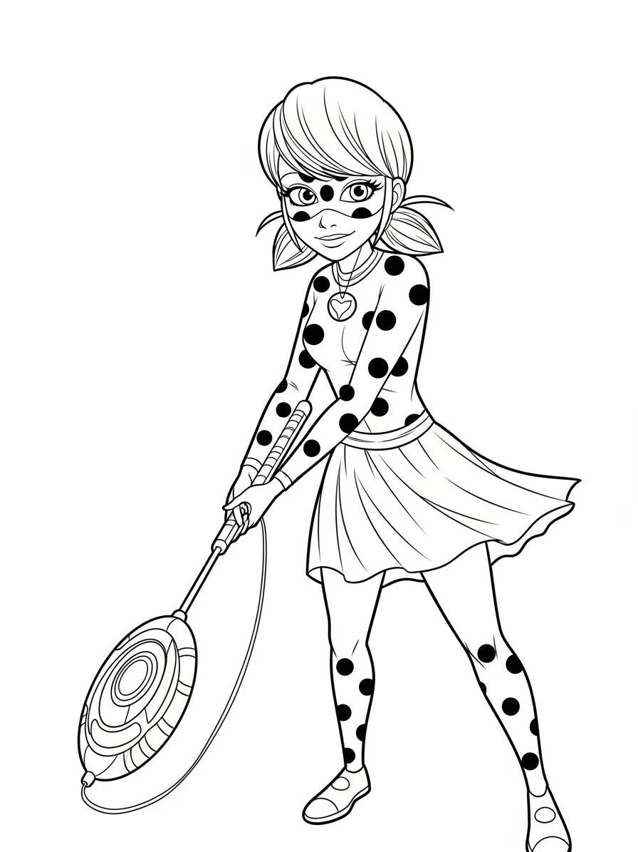 Pagina da colorare di Coccinella di Adventure Time