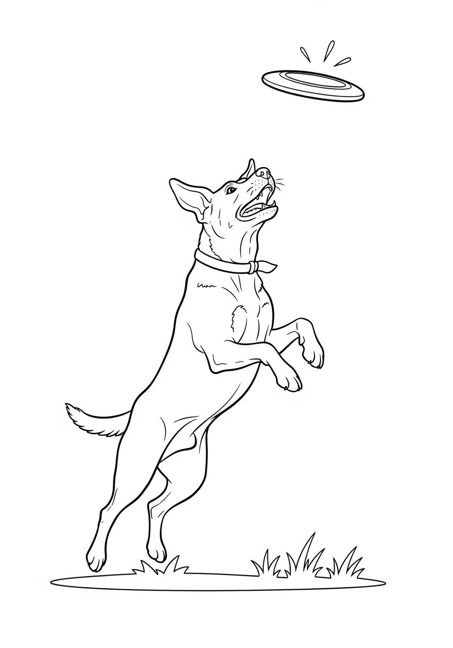 Kawaii Fox with Big Eyes Coloring Page
