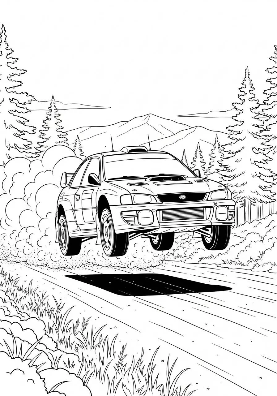 Coche De Carreras Todoterreno Página Para Colorear