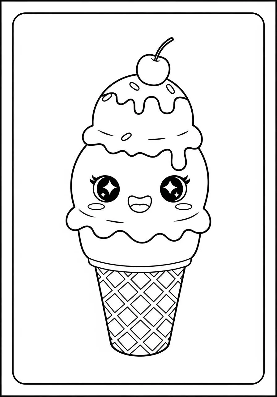 Kawaii-Eis-Malseite
