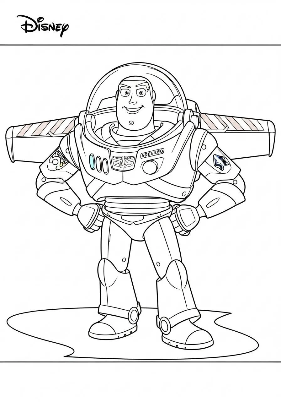 Dibujo para colorear de Buzz Lightyear Disney