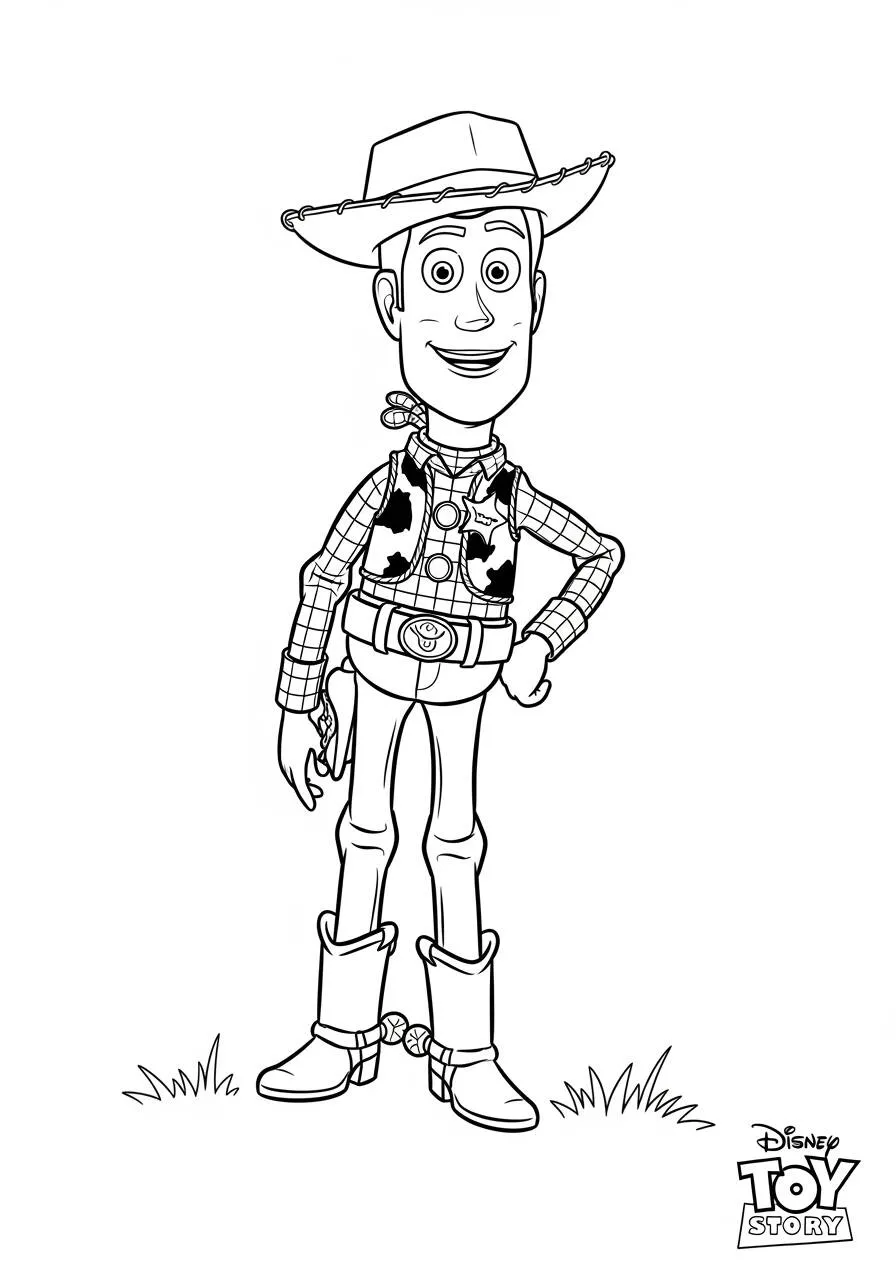 Woody de Toy Story Disney para colorear