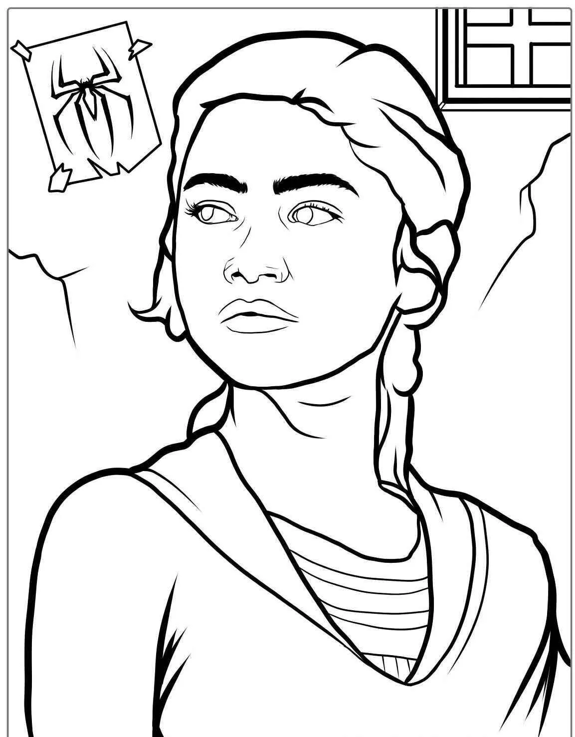 Desenho de Gwen Stacy para Colorir