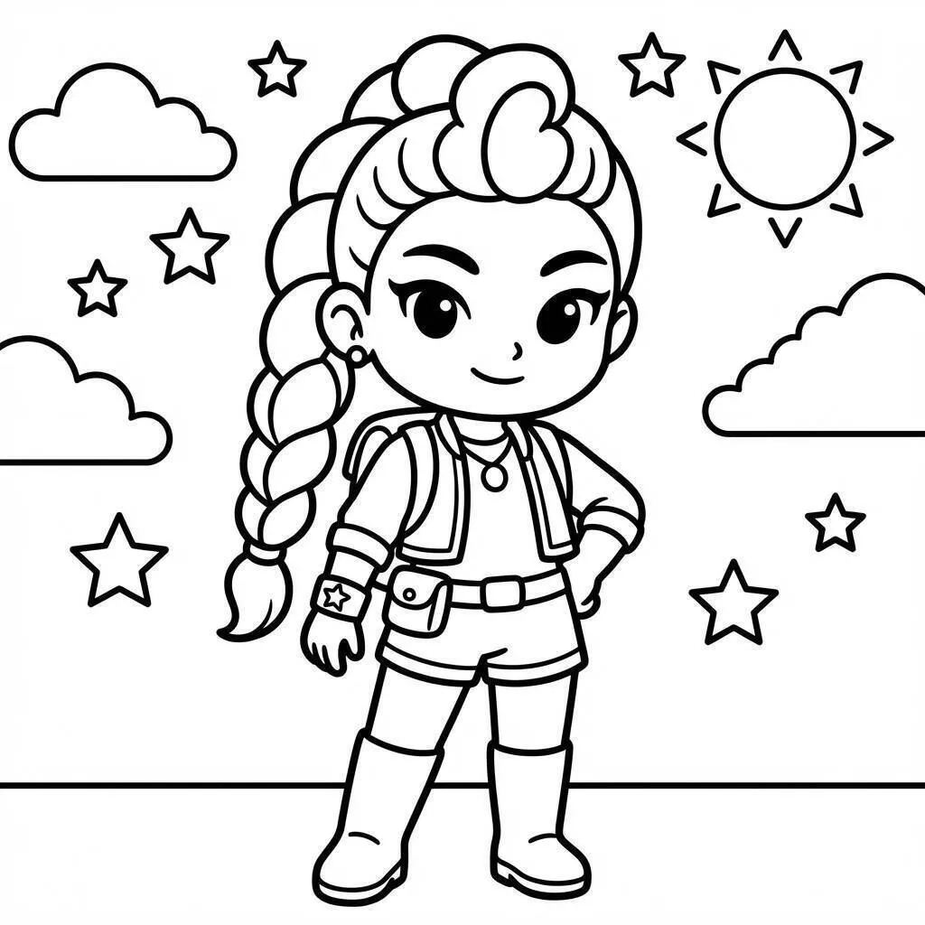 Coloriage Roumi Aventurier